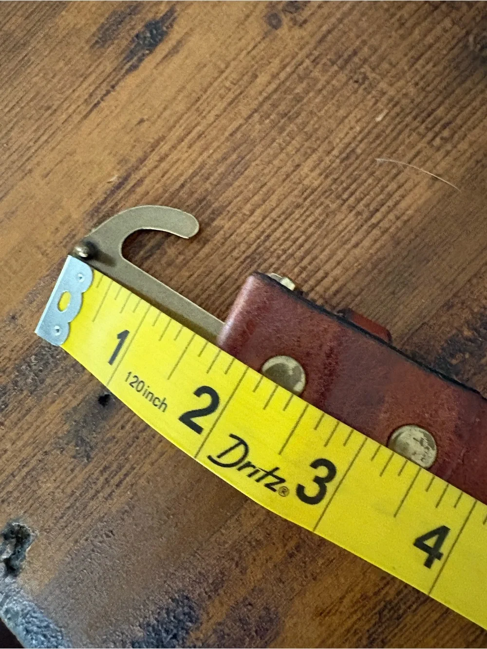 Crewcuts Made in USA Boys Leather Brass Anchor Belt Sz M